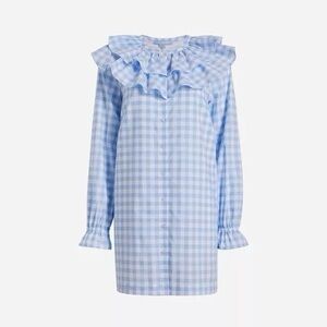 Hill House Home The Collette Gingham Dress Blue- S